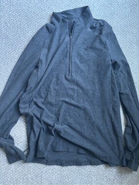 Men's Lululemon Charcoal Quarter-Zip Performance Sweater